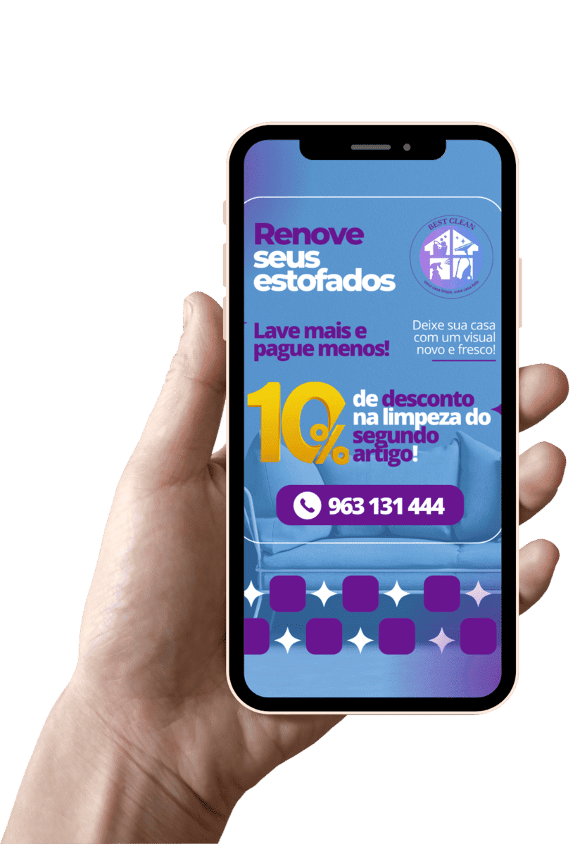 Limpeza e higienização de estofados em Portugal. Oferta de 10% Best Clean Portugal